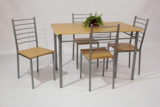 Tafel-met-4-stoelen---Natuur---BAR-837